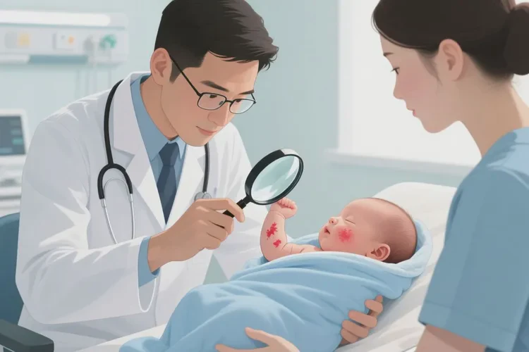 新生儿四肢有湿疹能治愈吗(图2)