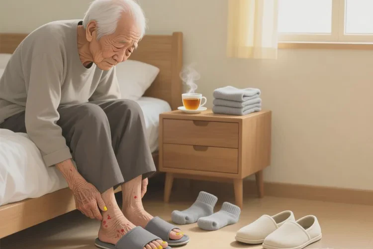 老年人脚上容易长湿疹能治愈吗(图1)