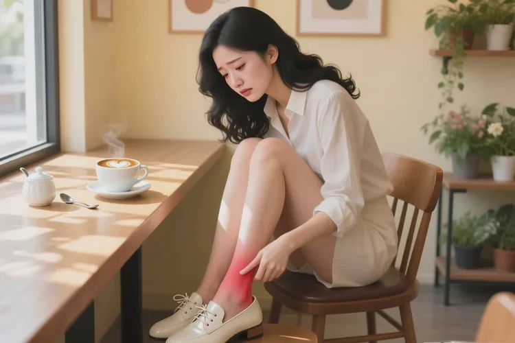 女生脚上偶尔起湿疹能治愈吗(图1)