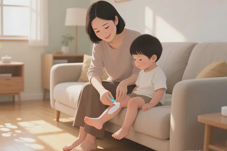 小儿小腿偶尔长湿疹能治愈吗(图1)