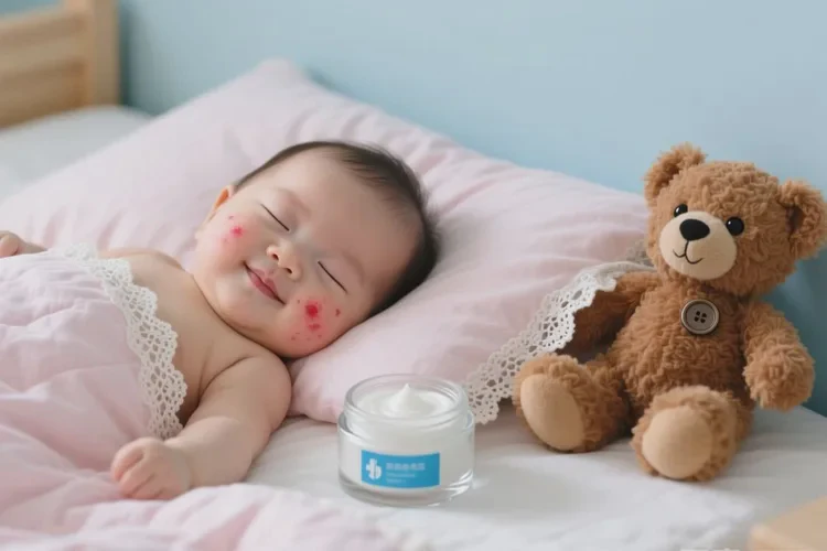 新生儿脸上出现湿疹能治愈吗(图4)