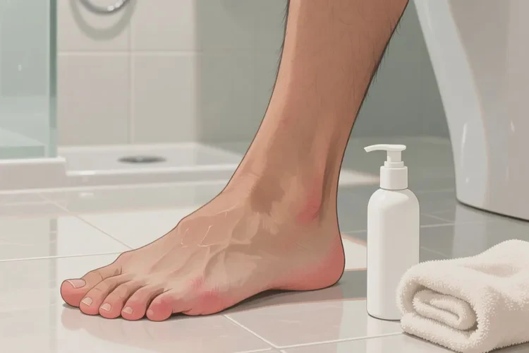 男人脚上偶尔长湿疹能治愈吗(图2)