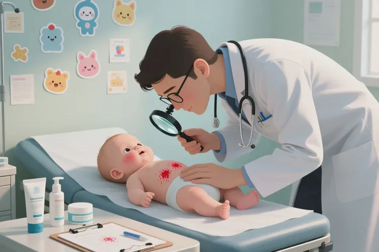 新生儿肚子上出湿疹能治愈吗(图2)