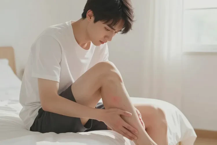 青年人大腿上长湿疹能治愈吗(图1)