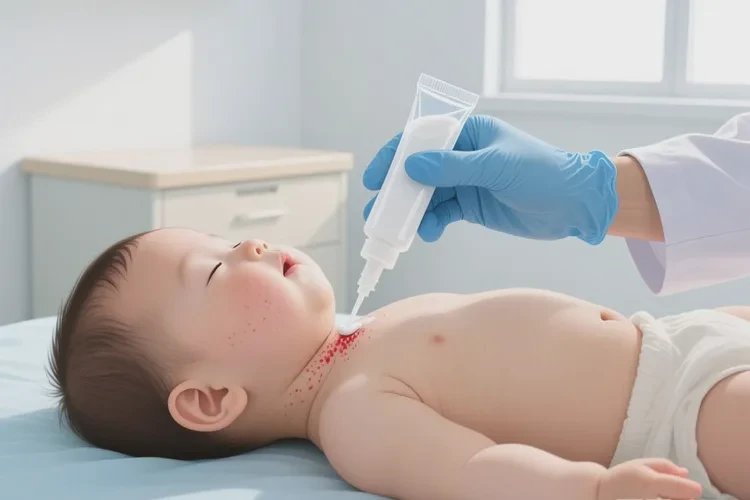 新生儿脖子经常起湿疹能治愈吗(图2)