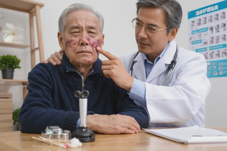 高龄老人脸上偶尔长湿疹能治愈吗(图2)