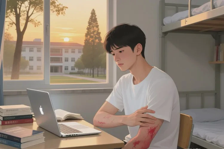 大学生手臂偶尔长湿疹能治愈吗(图1)