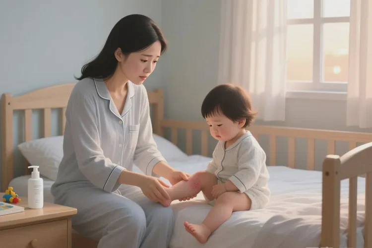 幼儿大腿上经常长湿疹能治愈吗(图1)