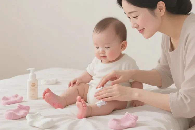 宝宝脚上经常长湿疹能不能治愈(图1)