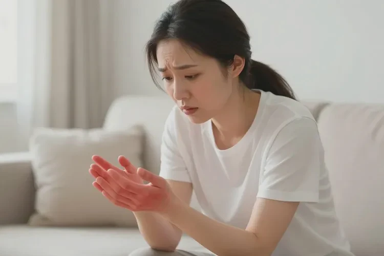 女生手上经常长湿疹能治愈吗(图1)