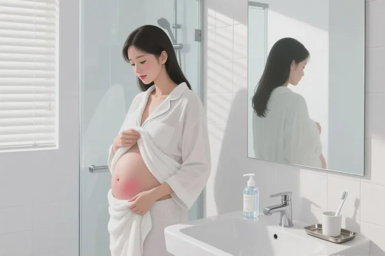 哺乳期妈妈肚子上出湿疹能治愈吗(图2)