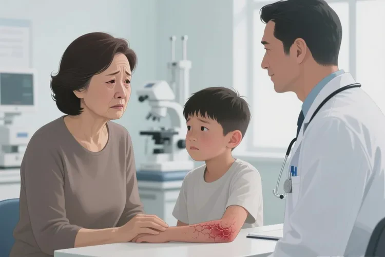 中学生四肢长湿疹能治愈吗(图1)