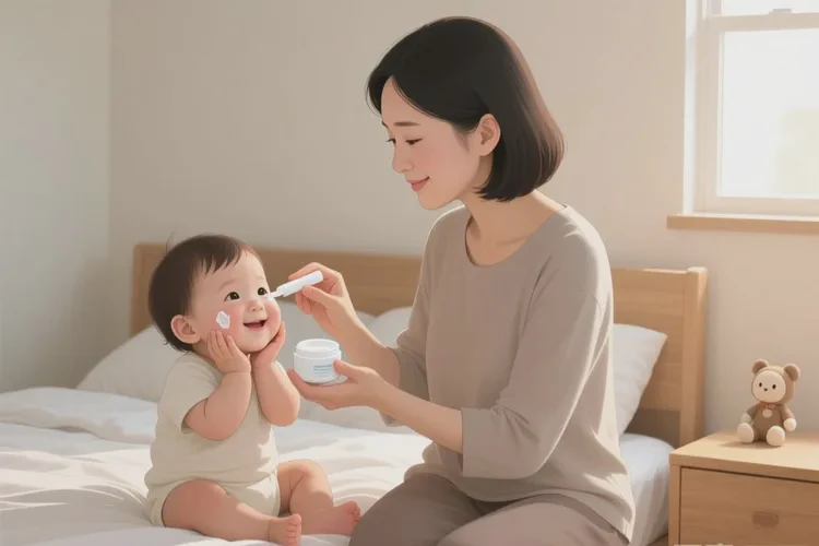 幼儿脸上偶尔长湿疹能治愈吗(图1)