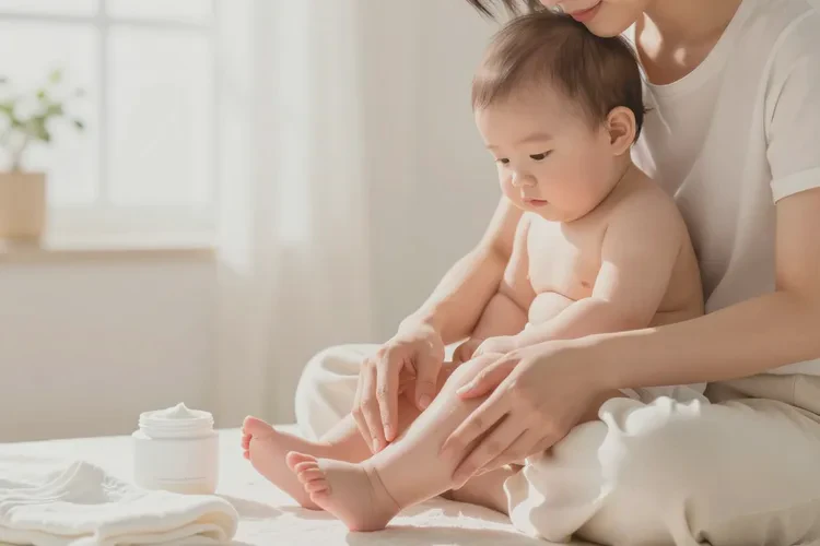 宝宝小腿上长湿疹能不能治愈(图1)