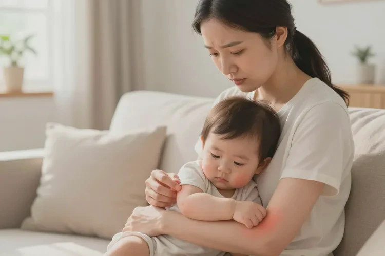 婴幼儿手臂出现湿疹能不能治愈(图1)