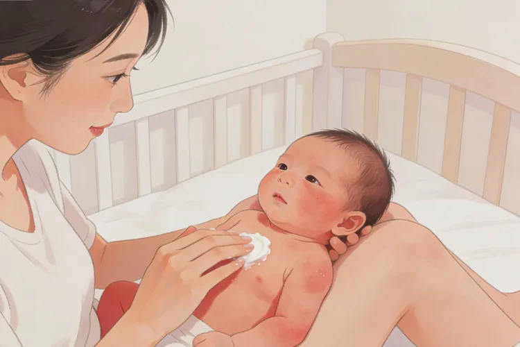 小儿脸上经常长湿疹能治愈吗(图1)