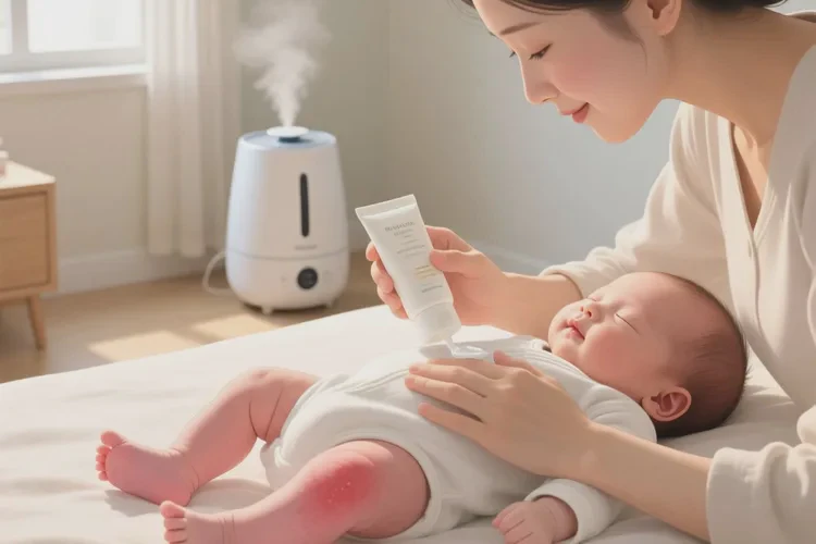 新生儿大腿上容易长湿疹能治愈吗(图2)