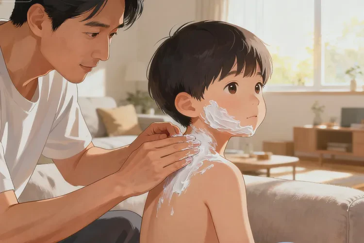 小儿脖子偶尔长湿疹能治愈吗(图2)