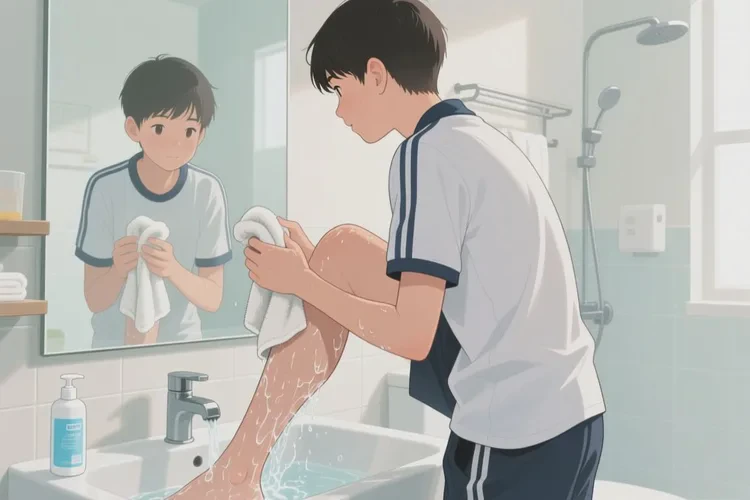 中学生大腿容易长湿疹能治愈吗(图1)