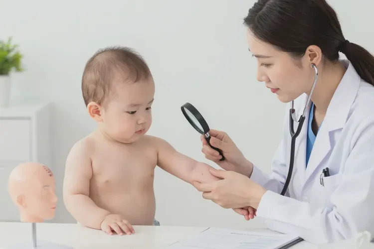 新生儿手臂容易起湿疹能治愈吗(图2)