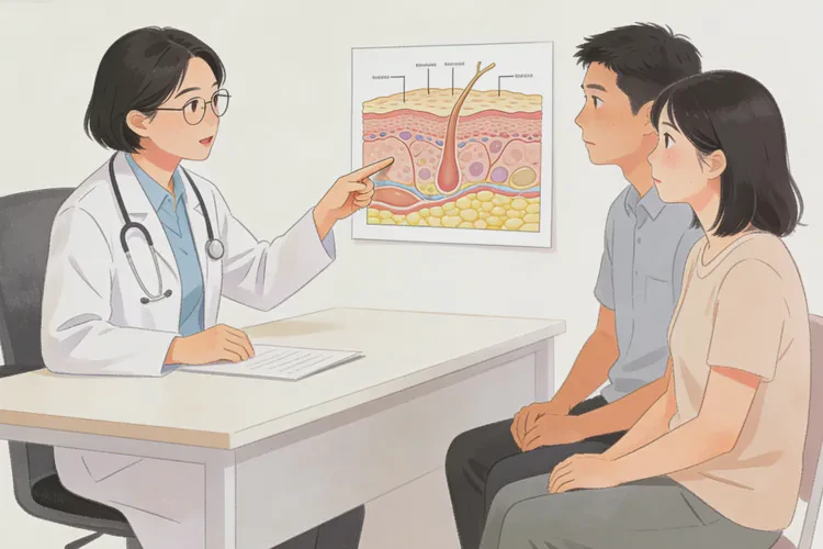 小儿面部偶尔长湿疹能治愈吗(图4)