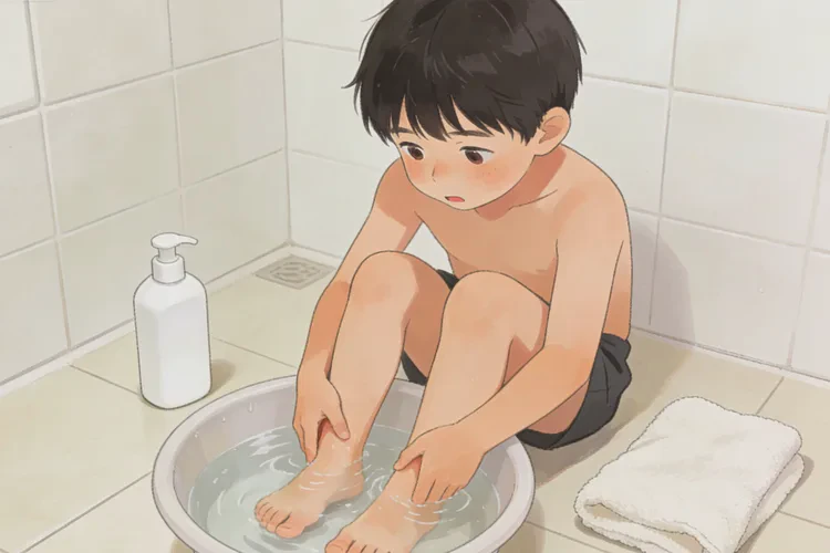 小学生脚上容易长湿疹能治愈吗(图2)