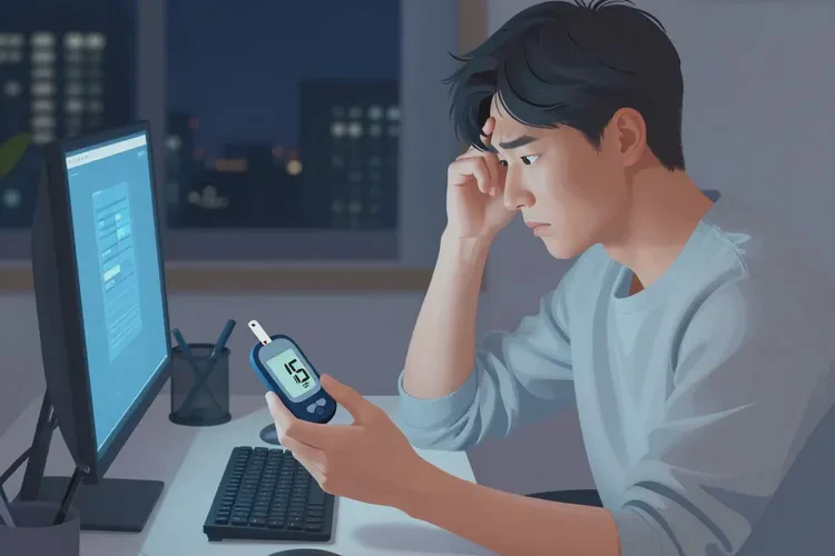 28岁晚上血糖17点9是怎么回事(图1)