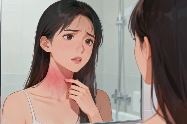 女性脖子经常长湿疹能治愈吗(图1)