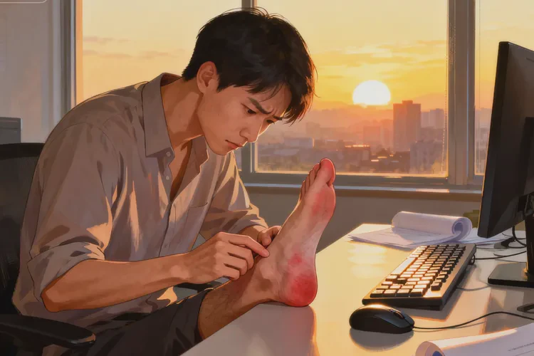 男性脚上容易起湿疹能治愈吗(图1)