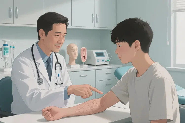 大学生手臂上容易起湿疹能治愈吗(图2)