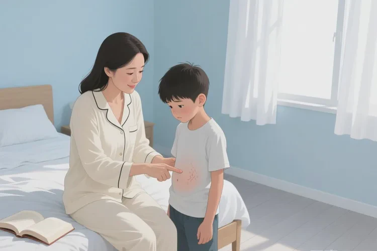 青少年肚子偶尔长湿疹能治愈吗(图1)