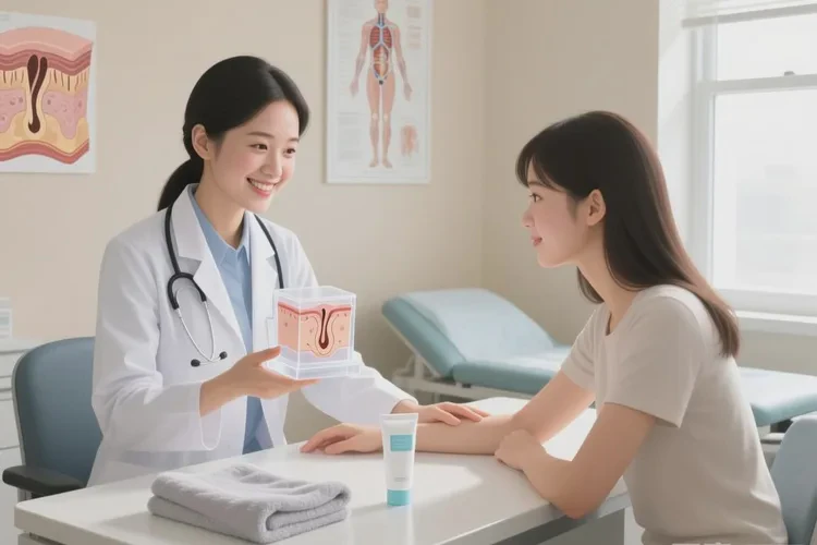 女生肚子上偶尔起湿疹能治愈吗(图4)