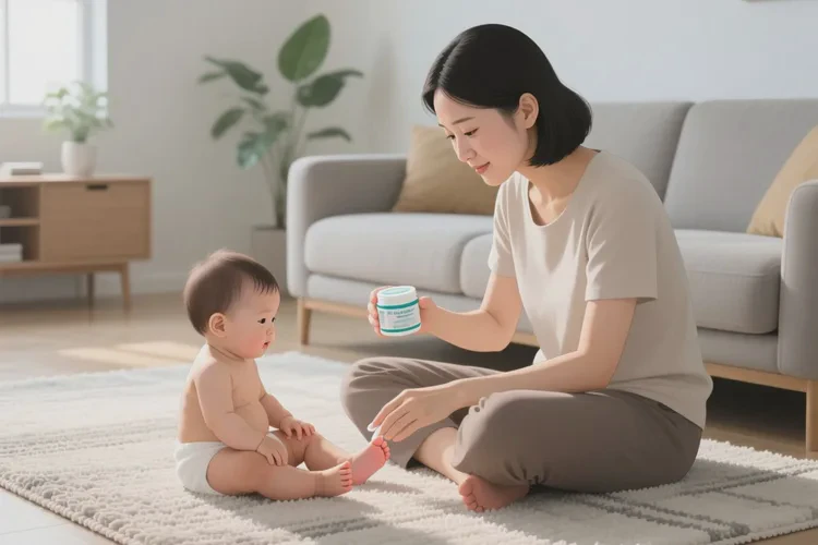 宝宝脚上出现湿疹能不能治愈(图4)