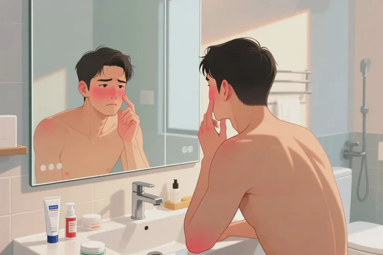 男生面部经常长湿疹能治愈吗(图1)