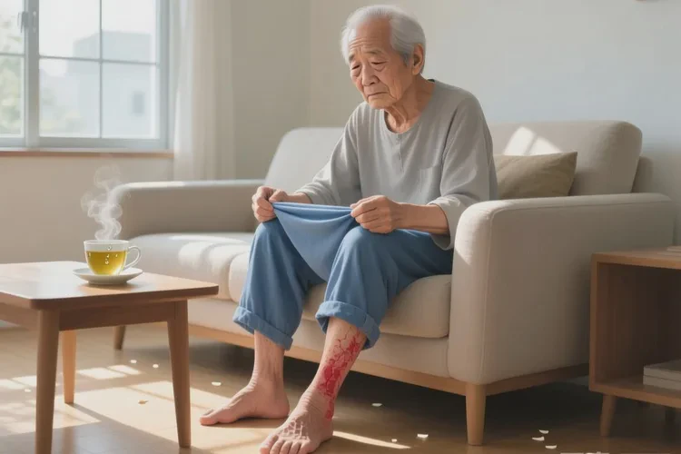 老年人小腿经常起湿疹能治愈吗(图1)