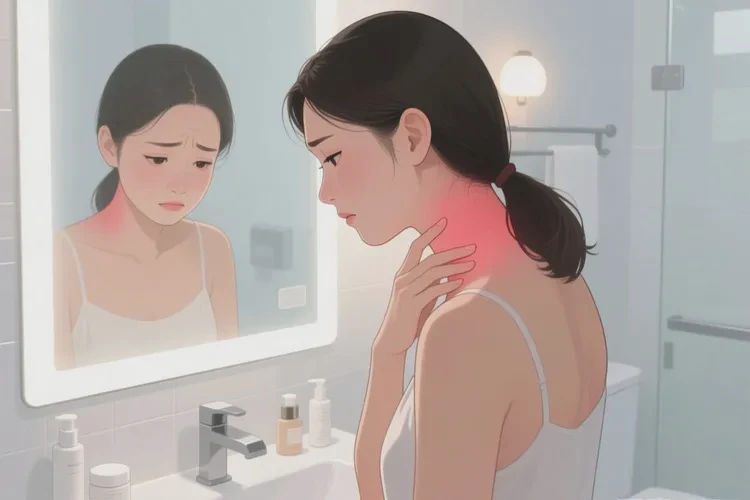 女性脖子起湿疹能治愈吗(图1)