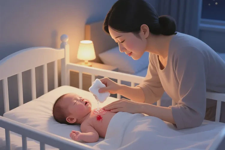 新生儿脖子上容易起湿疹能治愈吗(图1)