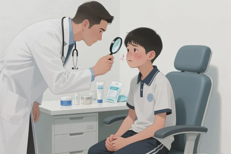 中学生脸上容易长湿疹能治愈吗(图3)