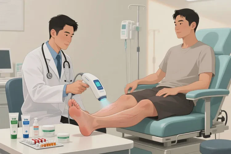 男生脚上经常长湿疹能治愈吗(图3)