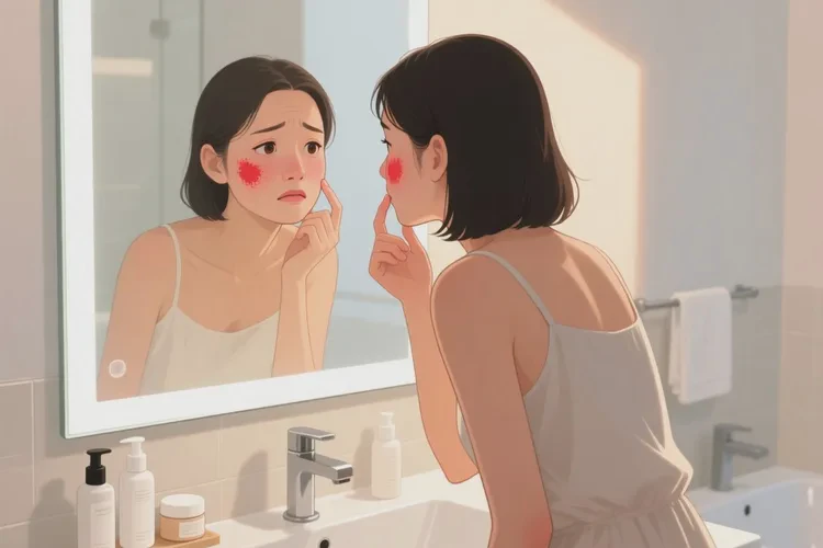 女人脸上容易起湿疹能治愈吗(图1)