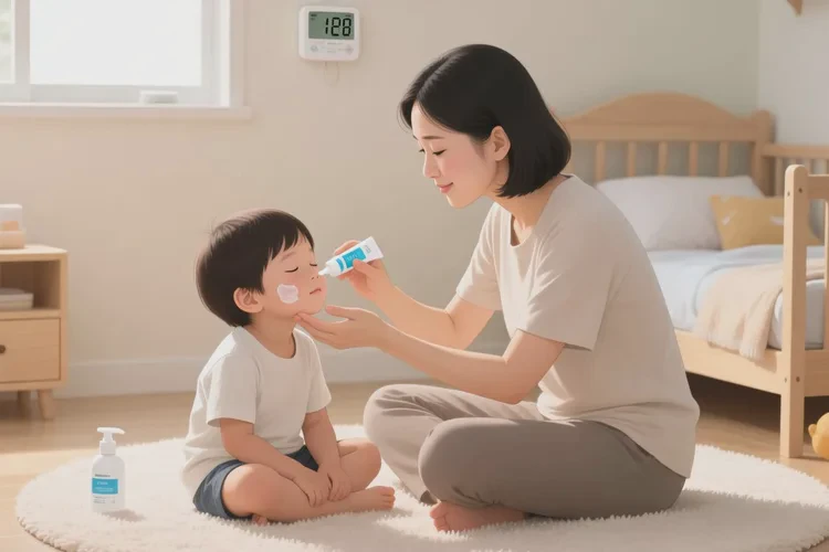 小学生脸上有湿疹能治愈吗(图1)