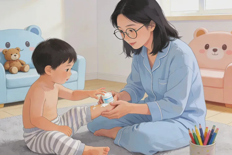 小孩小腿偶尔长湿疹能不能治愈(图1)