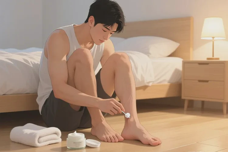 男性脚上偶尔起湿疹能治愈吗(图1)