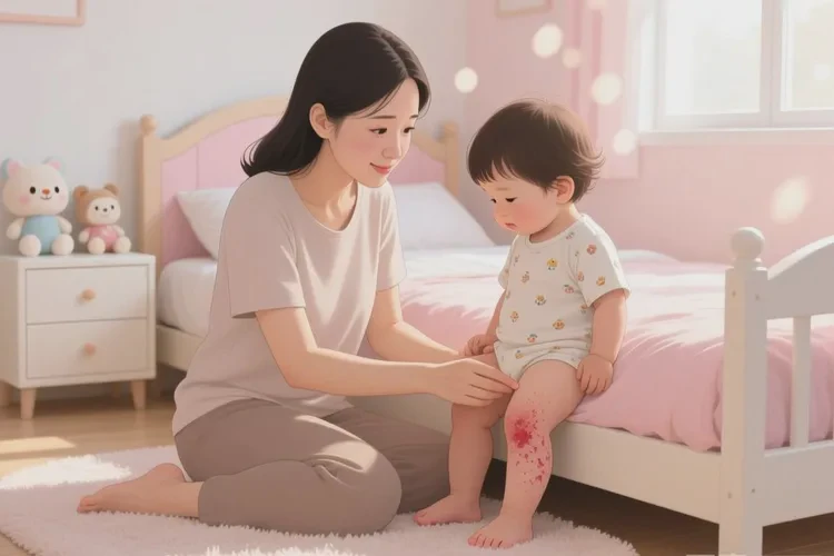 幼儿大腿起湿疹能治愈吗(图1)