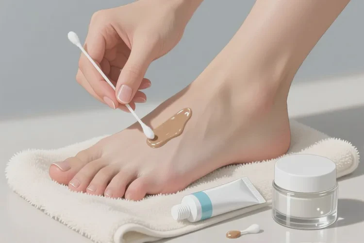 青年人脚上偶尔长湿疹能治愈吗(图1)