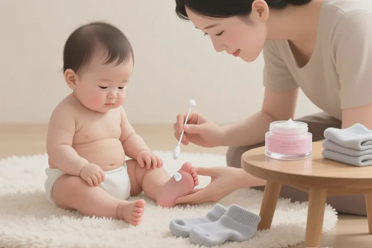 宝宝脚上容易长湿疹能不能治愈(图1)