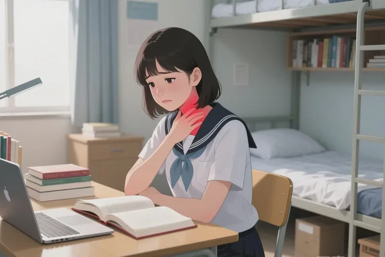 大学生脖子上容易起湿疹能治愈吗(图1)