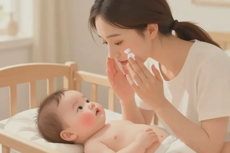 新生儿脸上经常长湿疹可以治愈吗(图1)