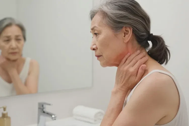 老年人脖子上出现湿疹能治愈吗(图1)