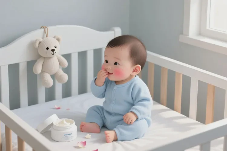 新生儿面部容易长湿疹能治愈吗(图2)